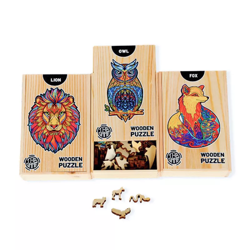 Փայտե փազլ «Բու»